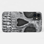 Gothic Skull Black en White Grunge Cool Case-Mate iPhone Case (Achterkant (horizontaal))