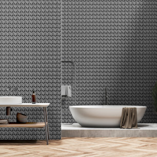 Gothic Skull Black en White Grunge Cool Pattern Behang