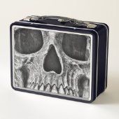 Gothic Skull Black en White Scary Cool Grunge (Achterkant)