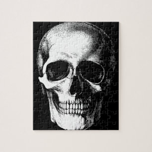 Gothic Skull Black Halloween Spooky Legpuzzel