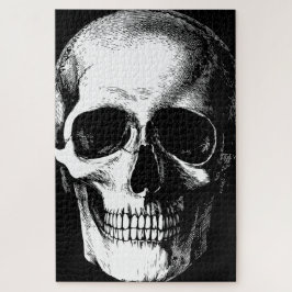 Gothic Skull Black Halloween Spooky Legpuzzel