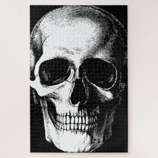 Gothic Skull Black Halloween Spooky Legpuzzel