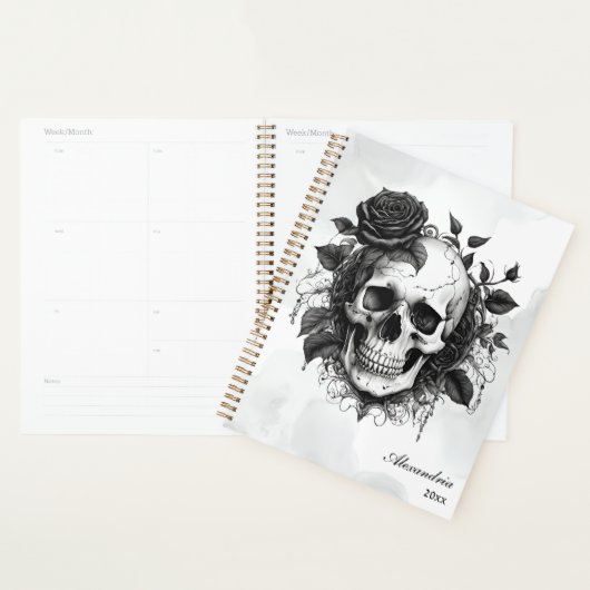Gothic Skull & Black Roses (Devant avec enveloppe)