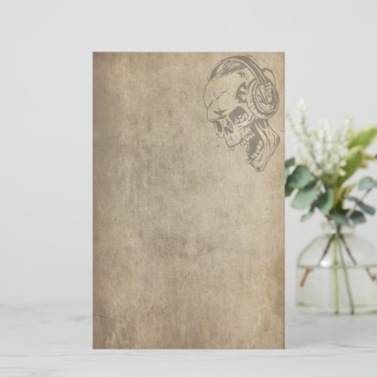 Gothic Skull Briefpapier (Staand voorkant)