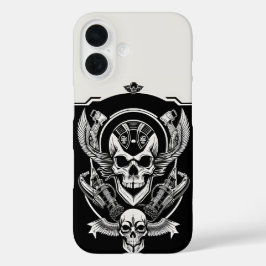 Gothic Skull Design iPhone 16 Hoesje