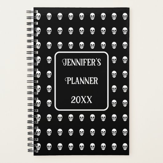Gothic Skull elegant 2025 Planner (Voorkant)