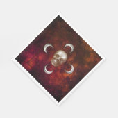 Gothic Skull en Moon Celestial Servet (Hoek)