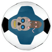 Gothic Skull en Rat Halloween Voetbal (Gedraaid)