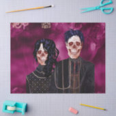 Gothic Skull Farmer-debetpapier Tissuepapier (Craft)