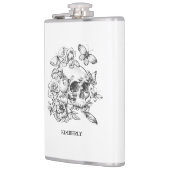 Gothic Skull Floral Keepomwille Gift Heupfles (Links)