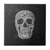 Gothic Skull Grunge Black and White Tegeltje (Voorkant)