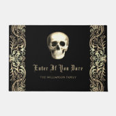 Gothic Skull Halloween Persoonlijk Deurmat (Voorkant)