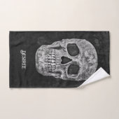 Gothic Skull Head Black en White Custom Bad Handdoek (Handdoek)