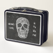 Gothic Skull Head Black White Cool om te sterven v (Voorkant)