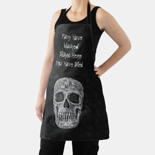 Gothic Skull Head Funny Black White Texture Design Schort (Insitu)