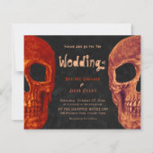 Gothic Skull Head Oranje Black Halloween Budget (Voorkant)