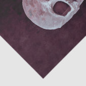 Gothic Skull Head Paars Custom Cool Spooky Design Tissuepapier (Detail)