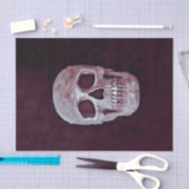 Gothic Skull Head Paars Custom Cool Spooky Design Tissuepapier (Craft)