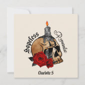 Gothic Skull Hopeless Romantic (Voorkant)