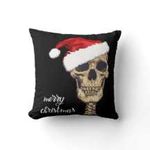 Gothic Skull-kerstkussen