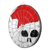 gothic skull kerstmis dartbord (Voorkant Rechts)