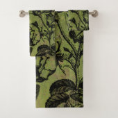 Gothic Skull Key Collage Bad Handdoek (Insitu)