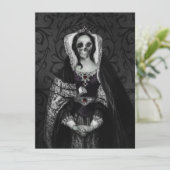 Gothic Skull Lady Kaart (Staand voorkant)