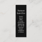 Gothic Skull Lady Mini Visitekaartje (Achterkant)