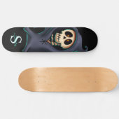 Gothic Skull Monogram thema Skateboard (Horizontaal)
