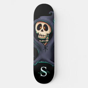 Gothic Skull Monogram thema Skateboard