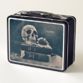 Gothic Skull  Old Books Cyanotype Macabre (Achterkant)