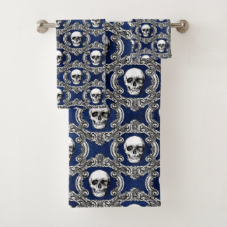 Gothic Skull Pattern Bath Towel Bad Handdoek