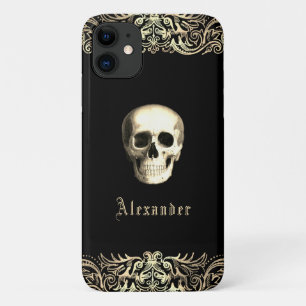 Gothic Skull Personalized iPhone 11 Hoesje