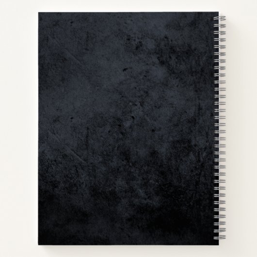 Gothic Skull Personalized Sketch Book Notitieboek (Achterkant)