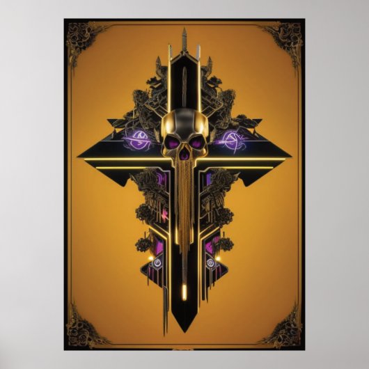 Gothic Skull Poster (Voorkant)