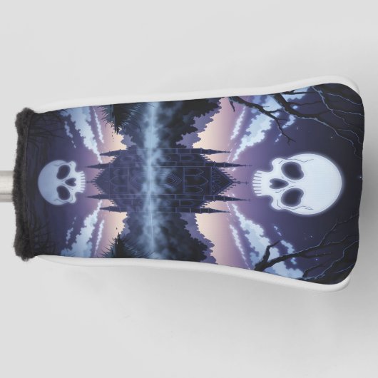 Gothic Skull Putter Hoesje Golfheadcover (Voorkant)