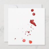 Gothic Skull Raven Spooky Halloween Party Kaart (Achterkant)