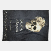 Gothic Skull Rozen, gepersonaliseerd Theedoek (Horizontaal)