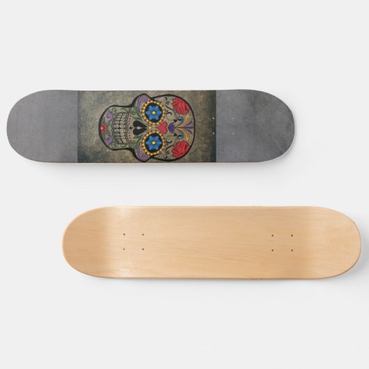 Gothic Skull-skateboards Skateboard (Horizontaal)