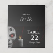 Gothic Skull Spider Candle - Dark Moody Halloween (Buitenkant ongevouwen)