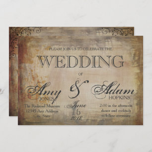 Gothic Skull Wedding Invitation Kaart