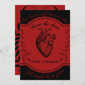 Gothic Skull Wedding Kaart (Voorkant / Achterkant)