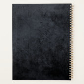 Gothic Skull White Roses Personalized Planner (Achterkant)