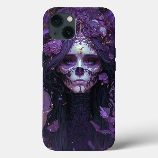 Gothic Skull Woman Dark Fantasy Art Case-Mate iPhone Case (Achterkant)