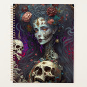Gothic Skull Zombie Woman Gothic Planner (Voorkant)