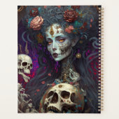Gothic Skull Zombie Woman Gothic Planner (Achterkant)