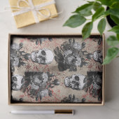 Gothic skulls betonpartij tissuepapier (Geschenk)