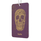 Gothic Skulls Grunge Gold Purple Cool Luchtverfrisser (Links)
