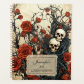 Gothic Skulls & Roses Planner (Voorkant)