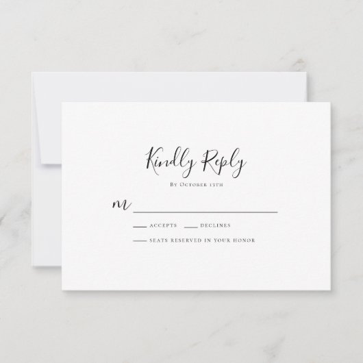 Gothic Slate Skull Rozen | Weddenschap RSVP Kaartje (Voorkant)